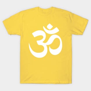 White Aum T-Shirt